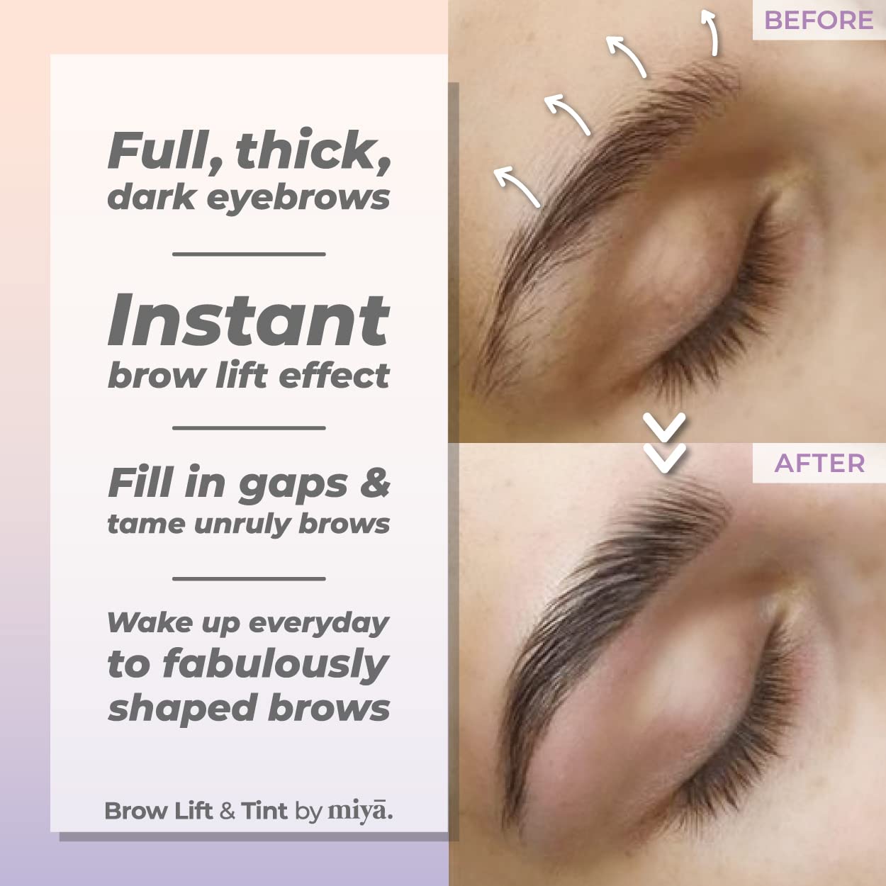 Lift & Brow Lamination Kit | Black, Voluminous Eyebrows & Eyelashes Color | Professional 8 Weeks Result | LVL, Perm, Laminate | Keratin Brow & Lash Kit With All Tools