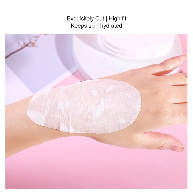 400pcs Disposable Eye Mask Paper, Moisturizing Pure Cotton DIY Sheet for Under Eye Dark Circles, Irritating DIY Eye Supplies