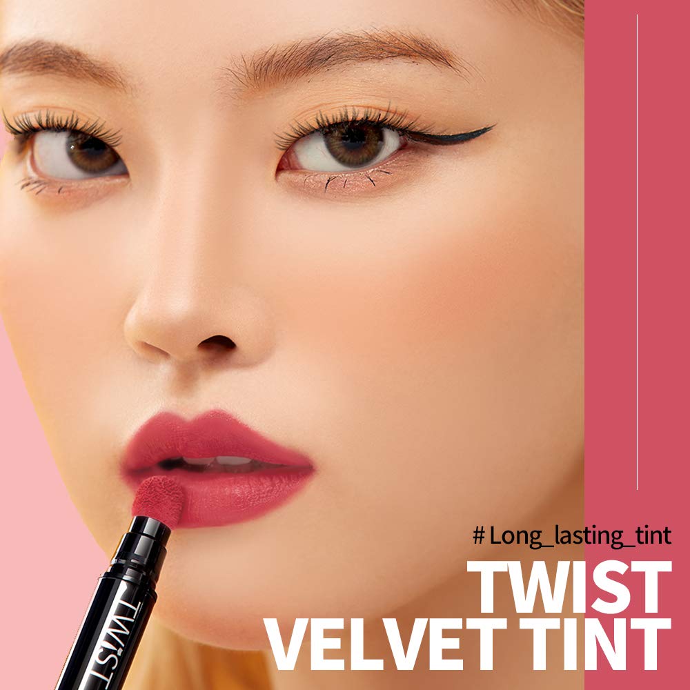 PASSIONCAT Long Lasting Lip Stain for Lips and Cheek Tint | High Pigment Color | lightweight Matte Finish | Weightless | Full Coverage | Twist Velvet Tint #7 (No.7)