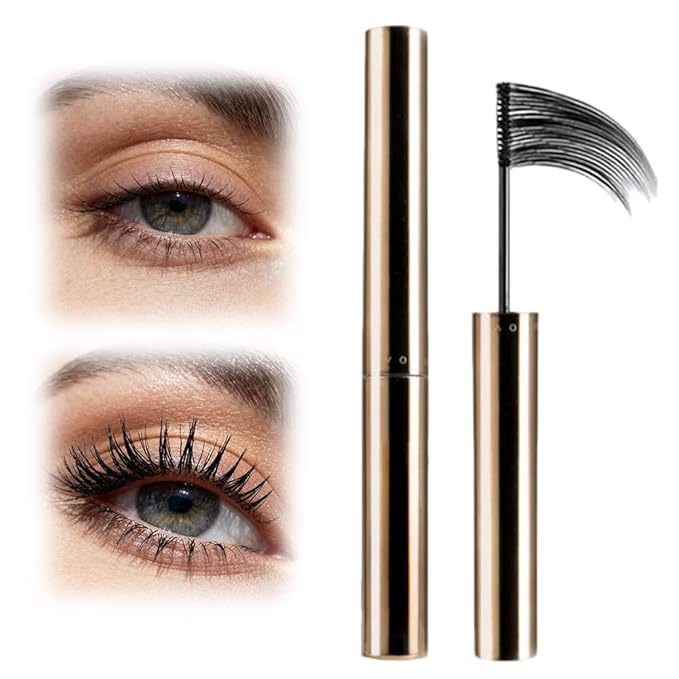 Ultra-Fine Lengthening Waterproof Quick-Dry Mascara, Black Mascara for Fine Short Lash Older Women Mulit-layered Lashes,Ultimate Length Volumizing Lower Bottom Lashes Mascaras (Black) (Black)