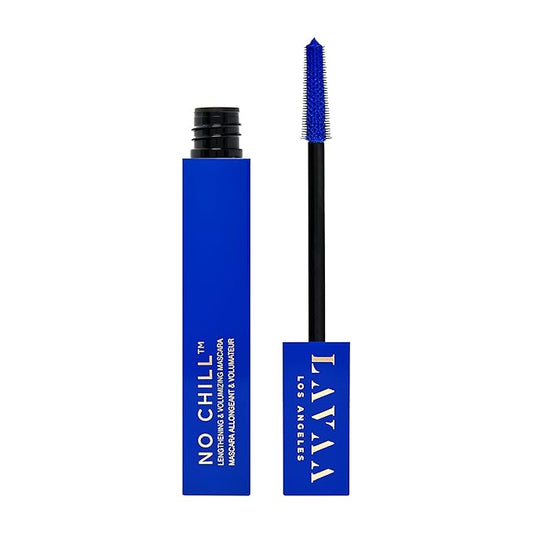 NO CHILL Mascara by Lavaa Beauty | Tubing Mascara | Lengthening & Volumizing | No Smudging & No Flaking (Cobalt Blue)
