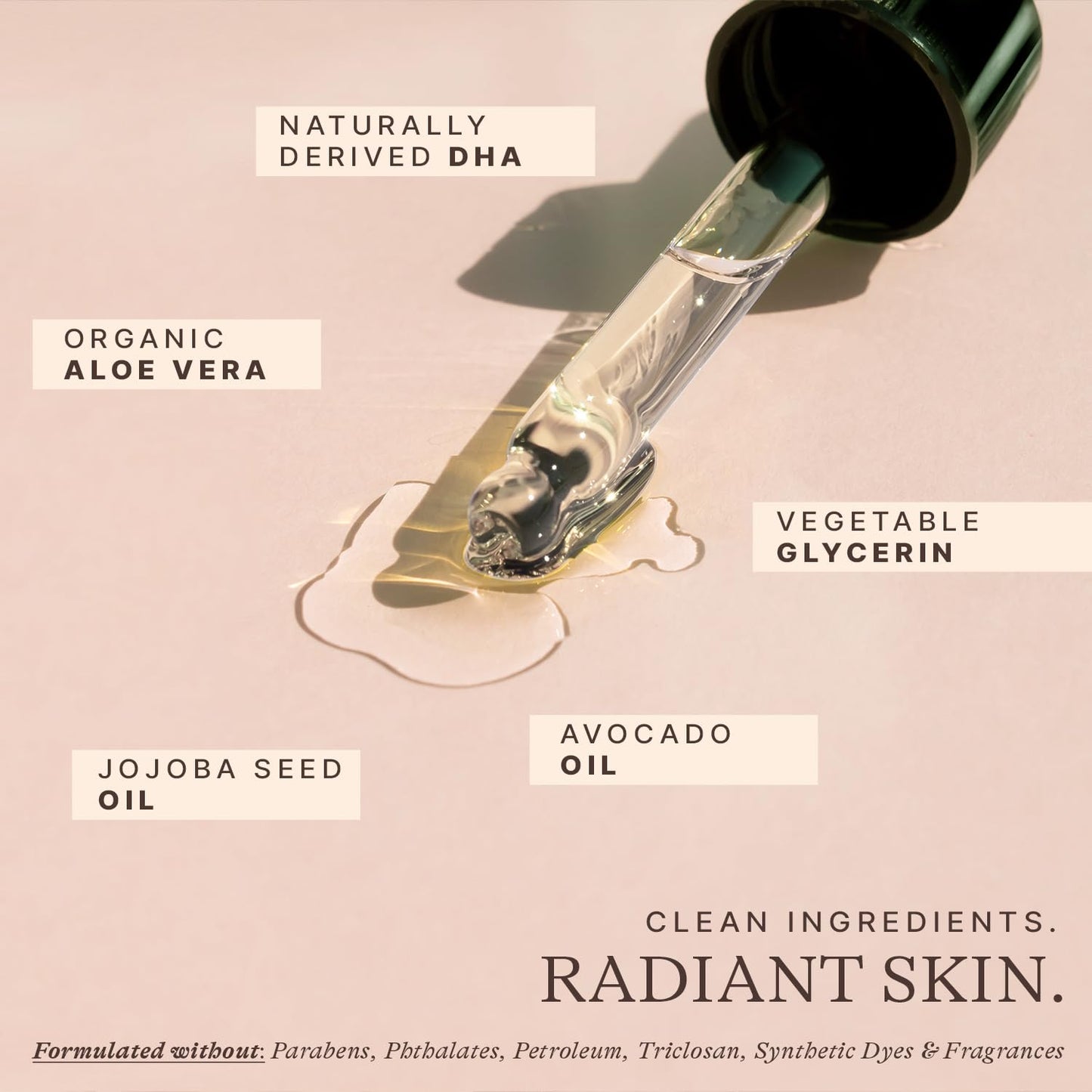 Self Tanning Drops for Face - USA Made with Organic & Natural Ingredients, Ultra Dark Face Tanning Drops to Add to Moisturizer, Self Tanner for Sunless Fake Tan & Natural Glow, Cruelty & Toxin Free