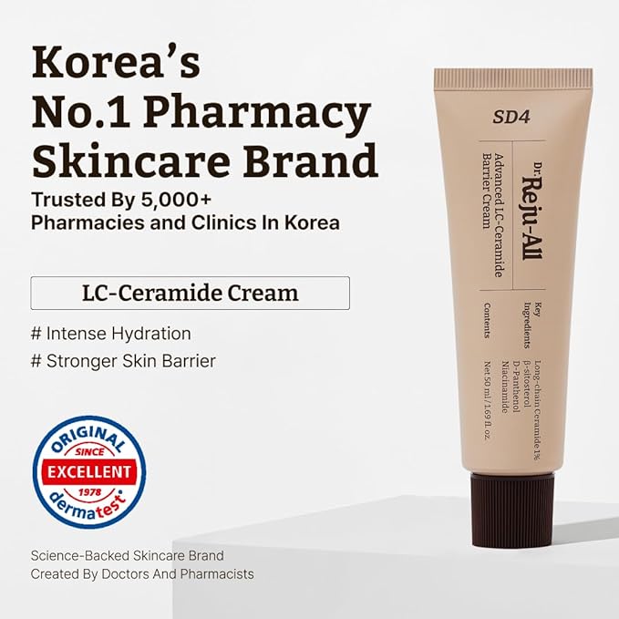 Dr. Reju-All Advanced PDRN Rejuvenating Cream + Advanced LC-Ceramide Barrier Cream - 99% Pure Salmon DNA PDRN Face Moisturizer - Patented Long Chain Ceramide - Korean Anti-Aging Skin Care Face Cream