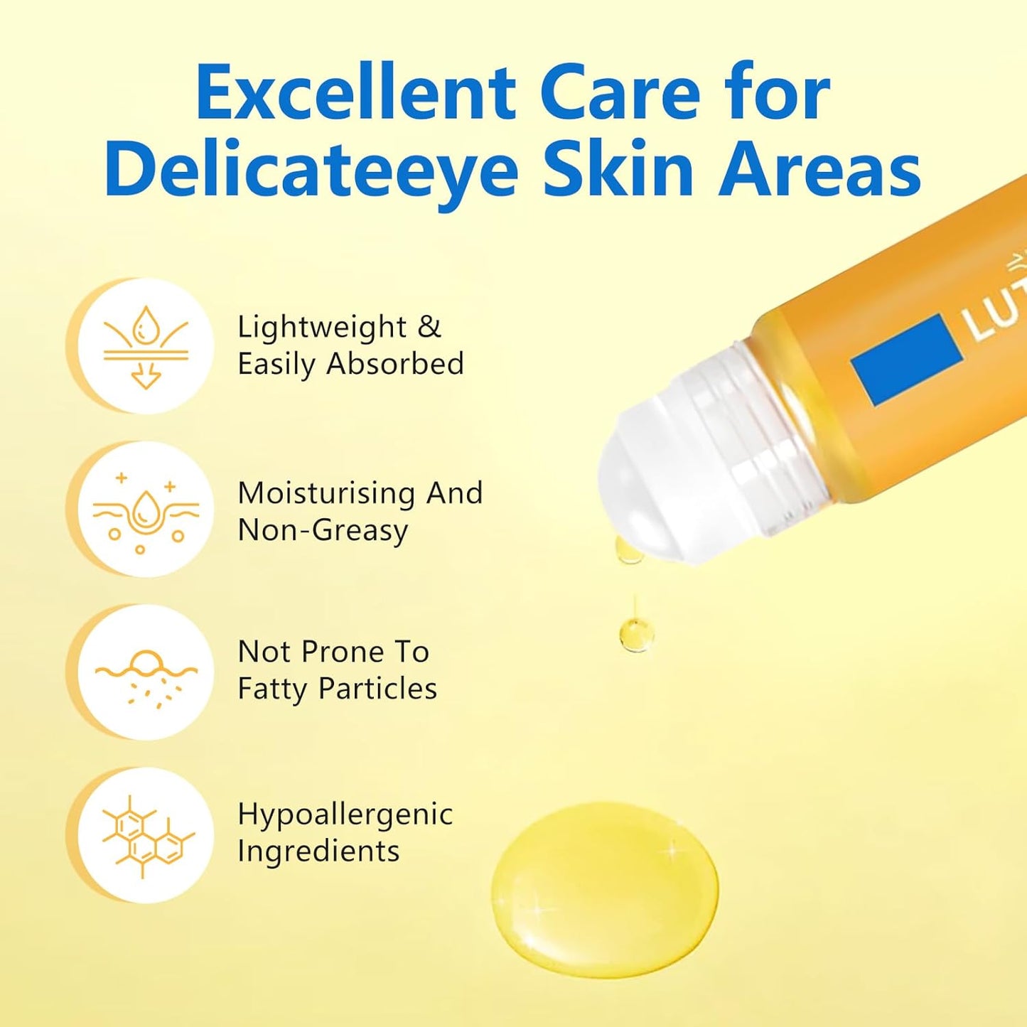 Anti-Wrinkle Eye Serum Oil,Lutein-Anti Wrinkle Eye Serum Oil,Vceye Wrinkle Essenceoil,Lutein Eyes Essence Gel for Women Men (8ml, 3pcs)