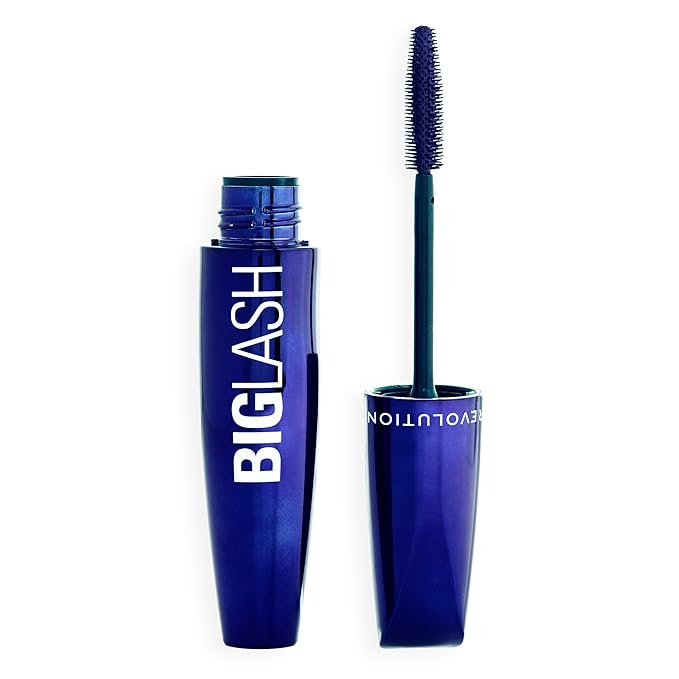Revolution Beauty London, Big Lash Volume Mascara, Volumizing & Lengthening Colored Mascara, Lightweight Feel, Fast-Drying, Vegan & Cruelty-Free, Blue