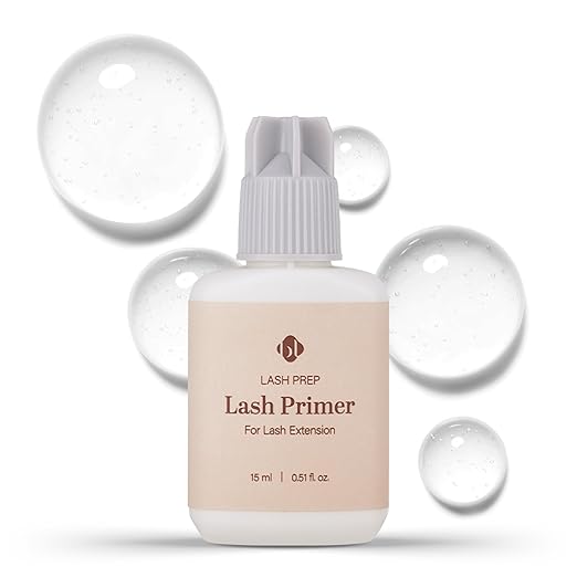 BL Lashes Primer for Eyelash Extensions | Removes Oils & Residue | Oil-Free for Stronger Adhesive Bonding | Speeds Up Application Time | Professional Use & Gentle on Sensitive Skin (15ml, 0.51 fl.oz)