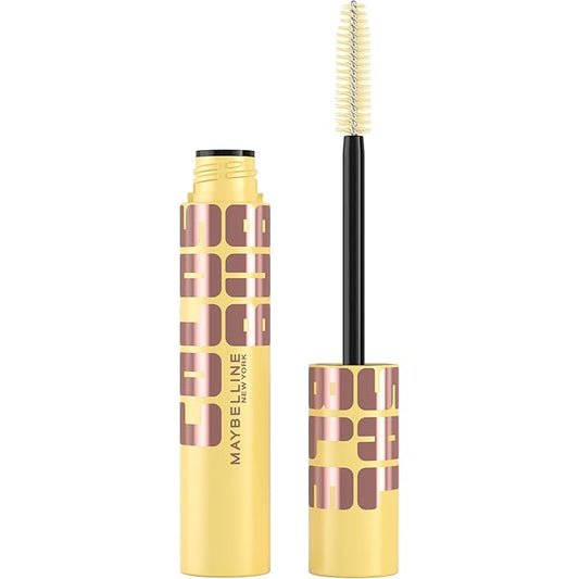Maybelline The Colossal Bubble Washable Mascara, Buildable Mascara Volume and Length Formula for Bold, Separated Lashes, Brownish Black, 1 Count