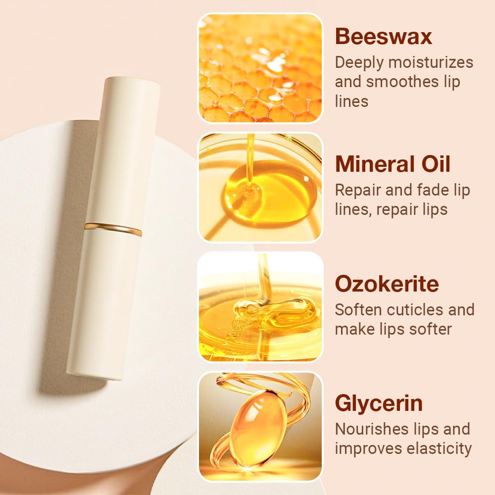 evpct 4Pcs Magic Color Changing Lipstick Long Lasting Waterproof 24 Hours Original for Women, Honey Orange Raspberry Strawberry Pink PH Mood Permanent Color Changing Lipstick Lip Balm, labial magico