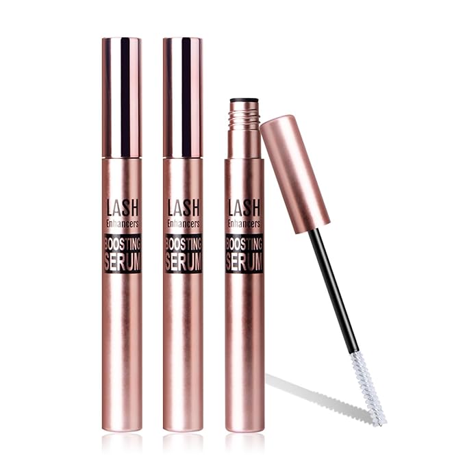 Lash Serum, Eyelash Primer to Boost Longer Fuller and Thicker Looking Lashes, Non-sticky, Non-caking, 3.5g/0.12oz (2pcs)