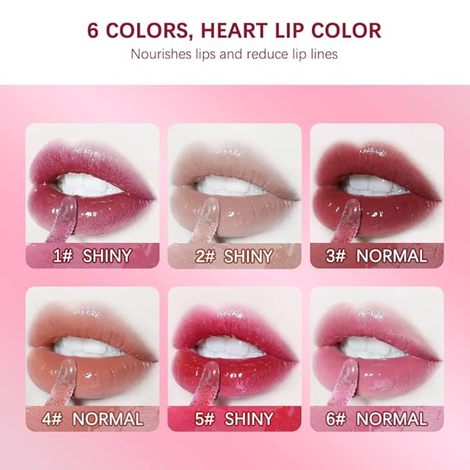 ibcccndc Lip Plumper Plumping Lip Gloss Hydrating Nourishing Lip Oil Red Liquid Lipstick Lip Care Products Mineral Oil Clear Lipgloss (3)