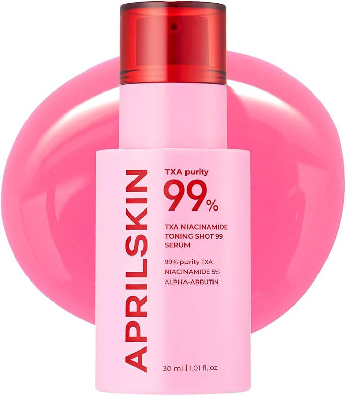 APRILSKIN TXA Niacinamide Toning Shot 99 Spicule Facial Serum｜Skin Booster Serum for Brightening and Pore Care｜99% High-Purity Tranexamic Acid 3% + Niacinamide 5%｜Korean Skin Care｜1.01 fl. oz.