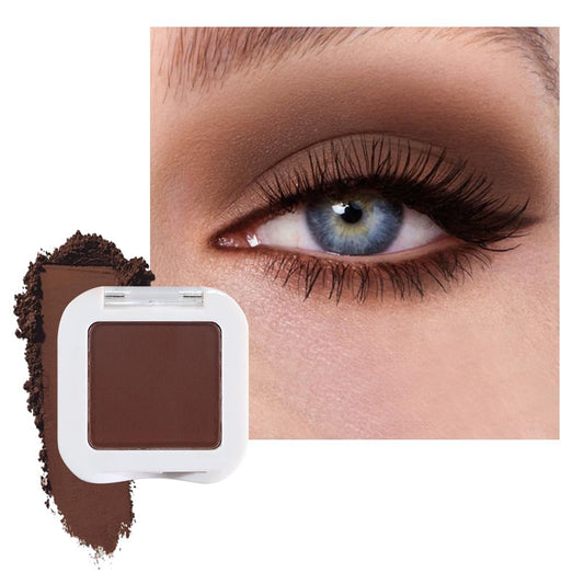Matte Singe Eye Shadow Palette Makeup, Matte Brown Monochrome Eyeshadow For Old Women, Mini Pressed Monochrome Pigmented Waterproof Sombras Para Ojos, Vegan, Talc, Paraben & Cruelty Free, 09