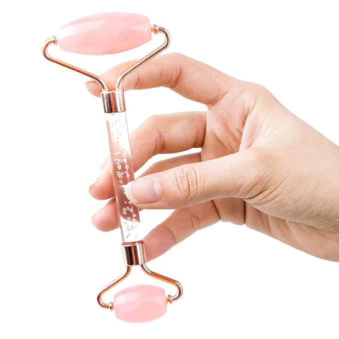 Jade Roller and Gua Sha Set - Facial Body Eyes Neck Massager Tool for Beautiful Skin Detox - Reduce Wrinkles Aging -（Southern Jade）