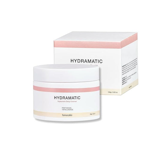 Hydramatic Hyaluronic Deep Ice Cream Cleanser Face Wash for Women 2-in-1 Scrub with Enzymes & Almond - Gentle Facial Cleanser Exfoliator for Sensitive Skin, Korean Skin Care Exfoliant