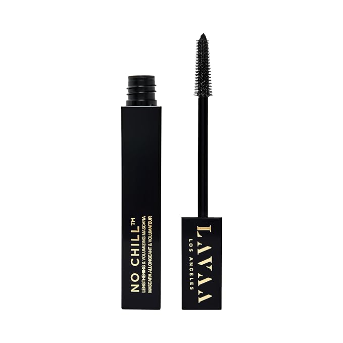 NO CHILL Mascara by Lavaa Beauty | Tubing Mascara | Lengthening & Volumizing | No Smudging & No Flaking (Black)