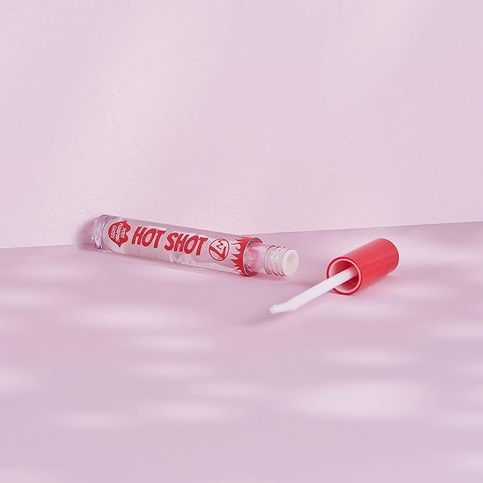 W7 Hot Shot Plumping Gloss - Enhancing Plump Effect For Fuller Lips - Clear, Natural, High Shine Finish