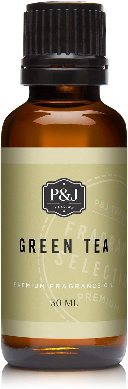 P&J Trading - Green Tea Scented Oil 30ml - Fragrance Oil for Candle Making, Soap Making, Diffuser Oil