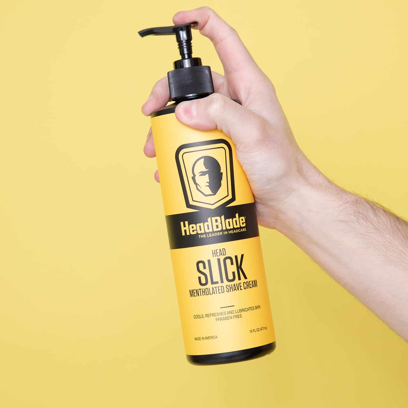 HeadBlade HeadSlick Shave Cream 8 oz for Smooth Headshaving for Bald Men, Helps with Irritation, Redness, & Razor Burn