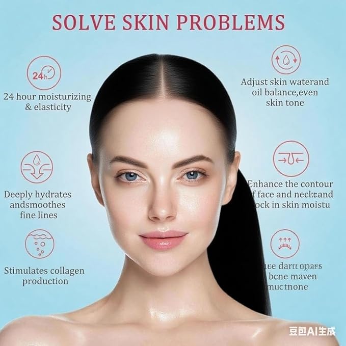 Collagen Jelly Cream,Korean Face Moisturizer with Niacinamide&Freeze-Dried Hydrolyzed Collagen,Glow Hydration & Anti-Aging Skincare for Fine Lines,& Dullness,24 Hour Hydration