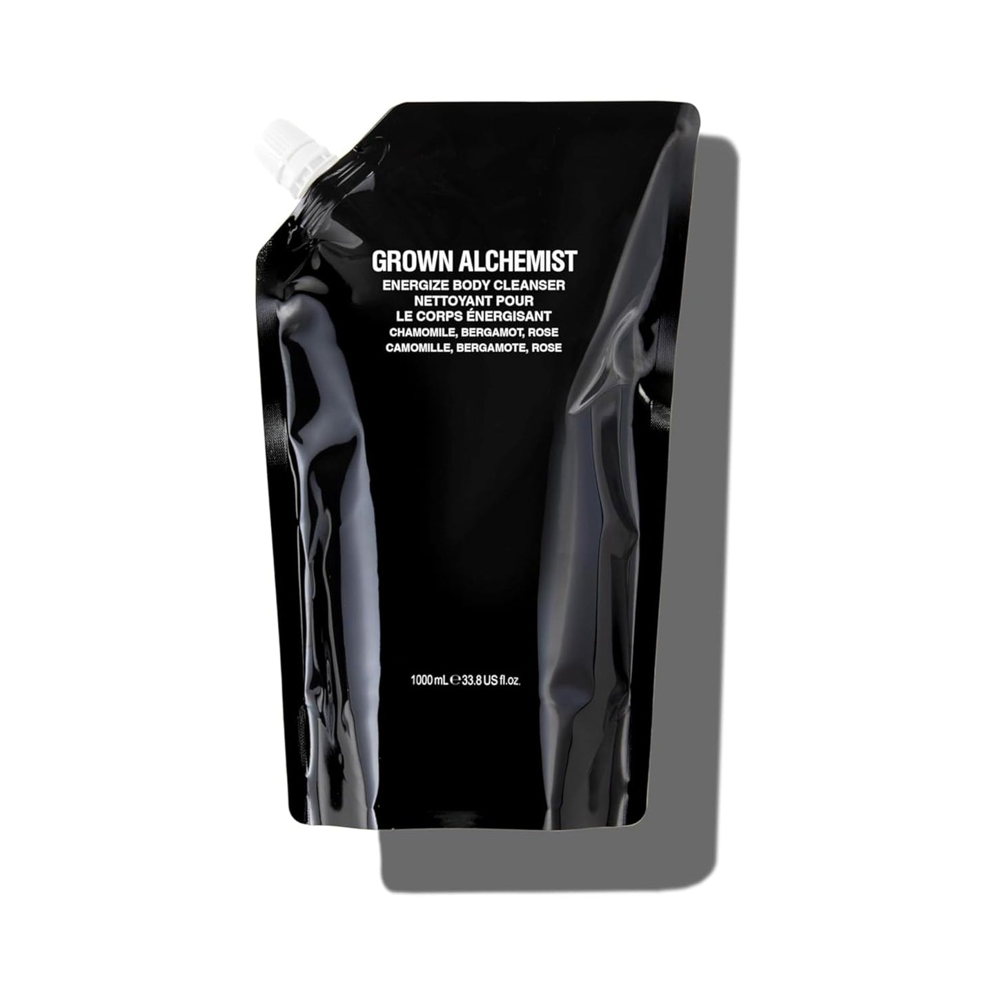 Grown Alchemist Energize Body Cleanser Refill Pouch. Chamomile, Bergamot & Rose Body Cleanser. Gentle Body Wash. Hydrates & Cleanses Skin, (1L).