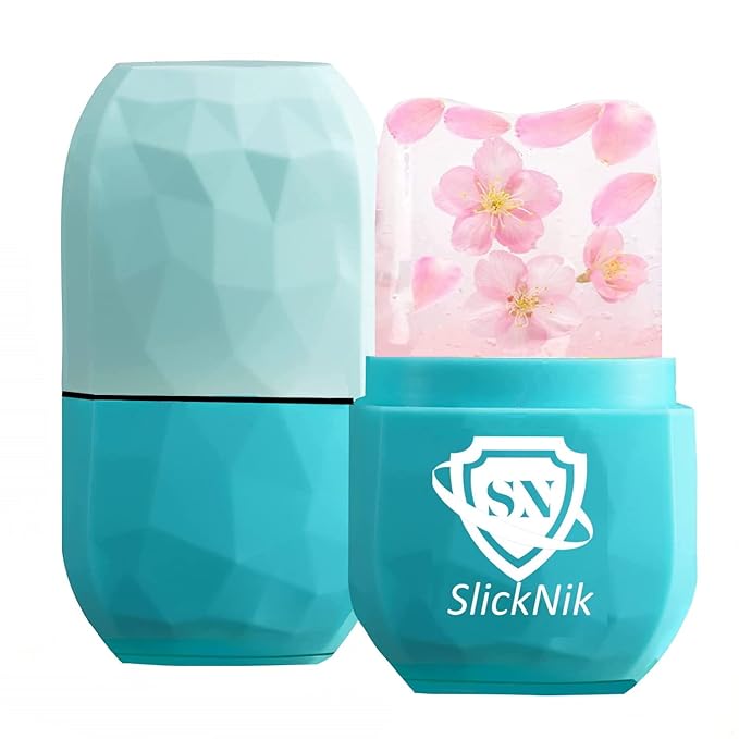 Ice Roller for Face & Eye Puffiness Relief - Enhance Your Natural Glow with Face Ice Roller, Ice Mold for Face with New Leak-Proof Design, Reusable Ice Face Roller-Gift for Women