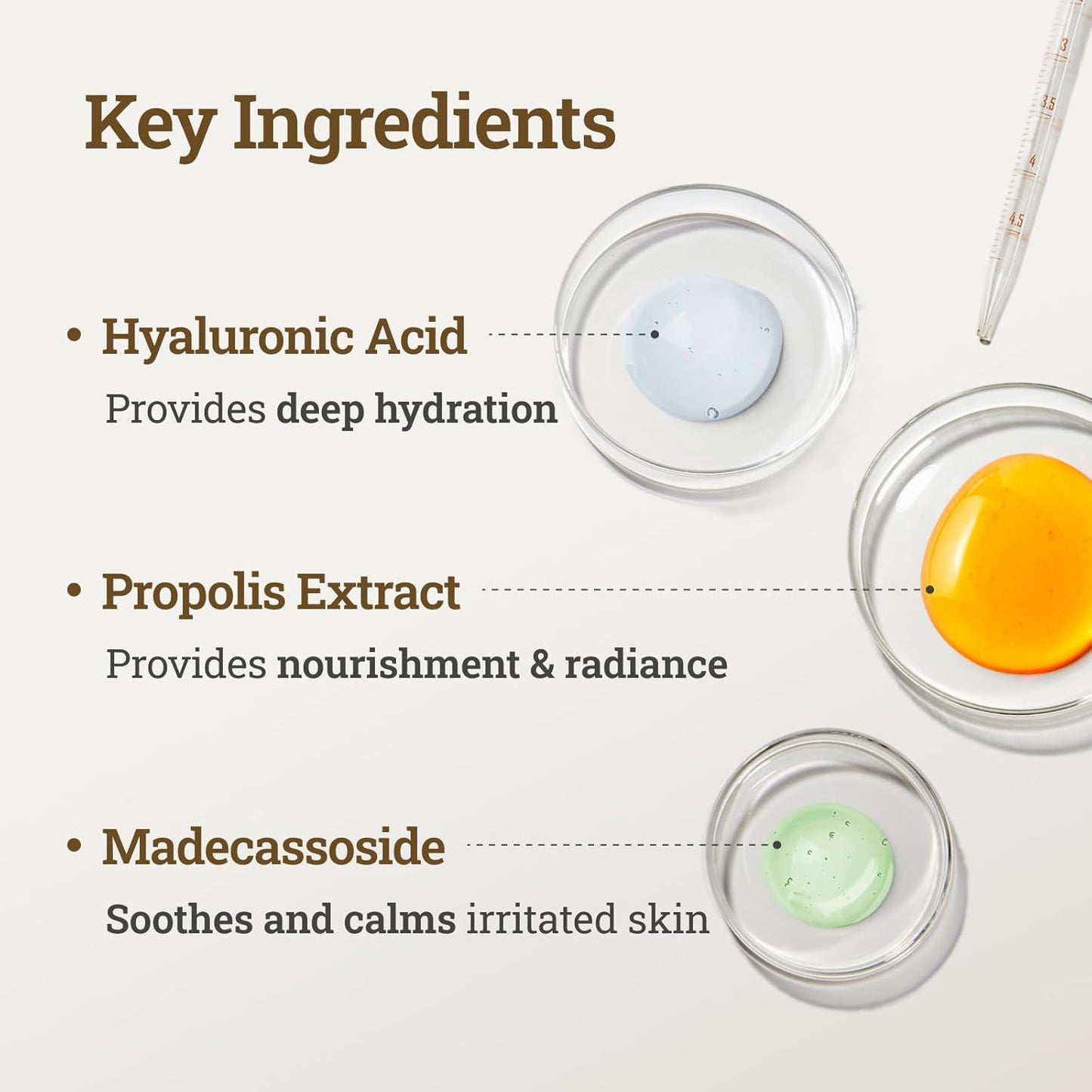 CNP Honey Glow Serum - Hyaluronic Acid & Propolis for Hydrating, Anti-Aging, Centella Soothing Serum, for Sensitive Skin, Korean Skin Care (0.5 fl. oz)