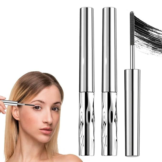 Iron Wand Mascara, 2026 New Waterproof Quick Drying Curling Mascara, 3D Curling Eyelash Iron Mascaras, Black Washable, Long Lasting Smudge-Proof Tubing Mascaras Volumizing & Lengthening (Mix)