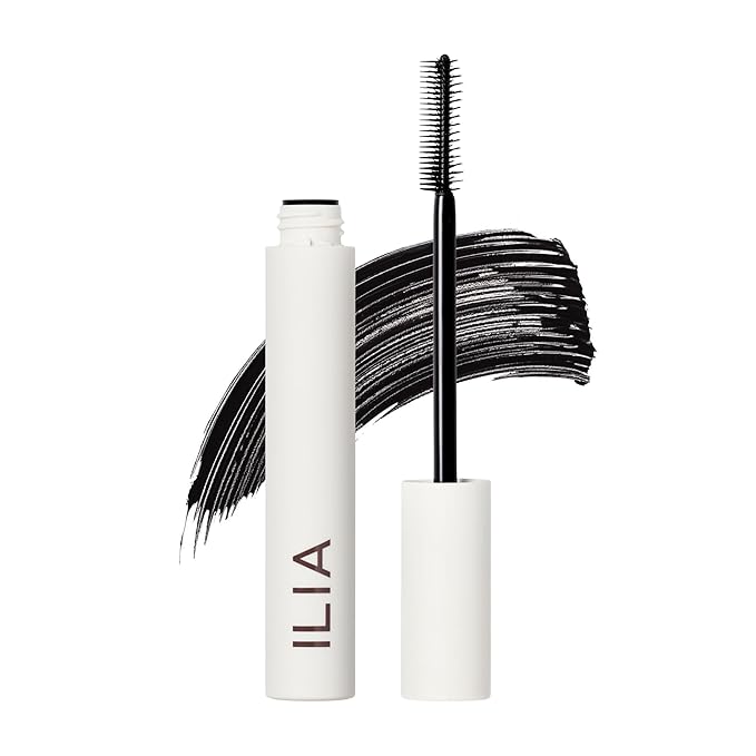 ILIA - Limitless Lash Mascara | Lightweight, Nourishing, Lengthening, Lifting | Flake + Smudge-Resistant | Non-Toxic, Cruelty-Free, Ophthalmologist-Tested, Safe For Sensitive Eyes (Soft Black)