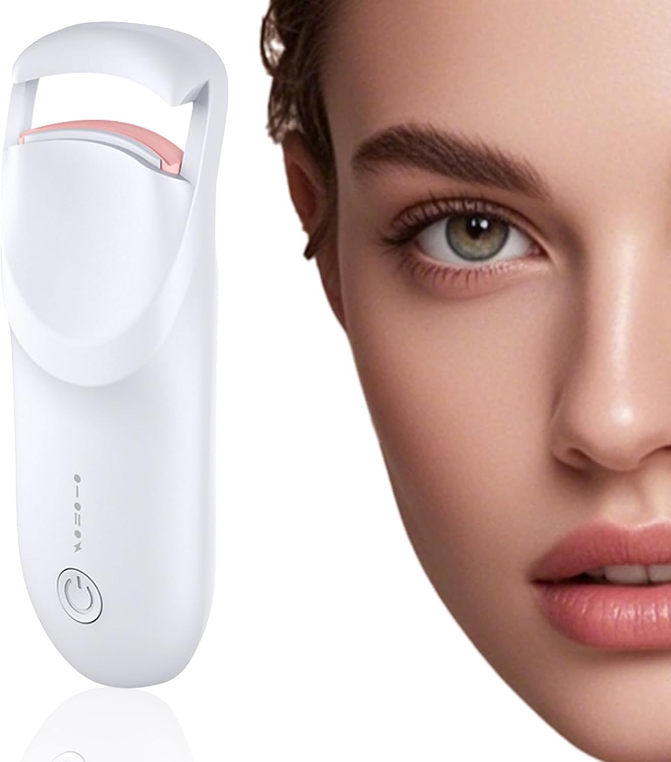 Heated Eyelash Curler with LED Display, Rechargeable Lash Curler with Adjustable Temperature, Auto-Off, Natural & Long-Lasting Curl