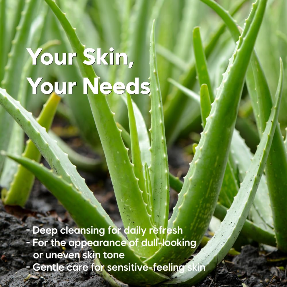 Aloe Fermentation Cleansing Milk, Hydrating Makeup Remover with Organic Aloe & Rice, Creamy Cleanser for Dry, Sensitive Skin, Supports Skin Barrier, Korean Skincare, 6.76 fl oz (200ml)