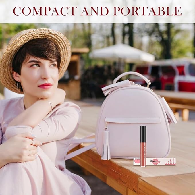 12 Colors Cream Texture Lipstick for Women, Long Lasting Lipstick Non-Stick Lipgloss Velvet Lip Makeup, Moisturizing Liquid Lip Stick Non-Fading Lip Gloss Hydrating Lip Tint for Makeup (#01)