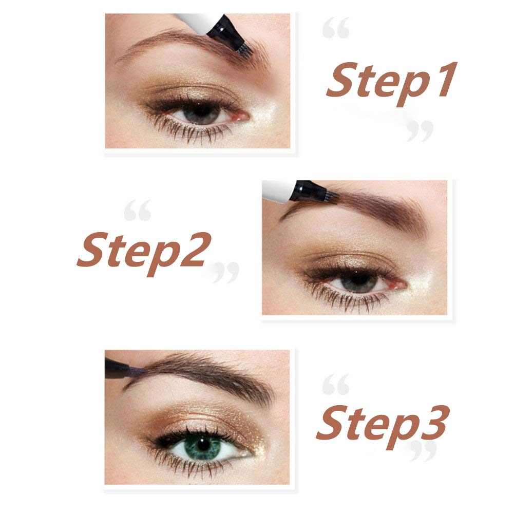 iMethod Eyebrow Pen - iMethod Eyebrow Pencil with a Micro-Fork Tip Applicator Creates Natural Looking Brows Effortlessly and Stays on All Day, Reddish Brown