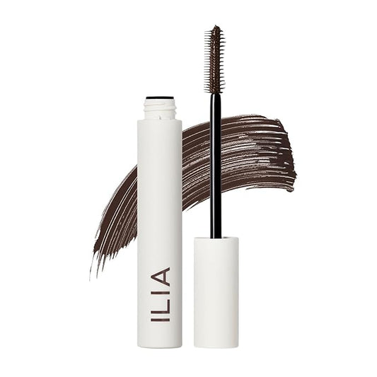 ILIA - Limitless Lash Mascara | Lightweight, Nourishing, Lengthening, Lifting | Flake + Smudge-Resistant | Non-Toxic, Cruelty-Free, Ophthalmologist-Tested, Safe For Sensitive Eyes (Rich Brown)