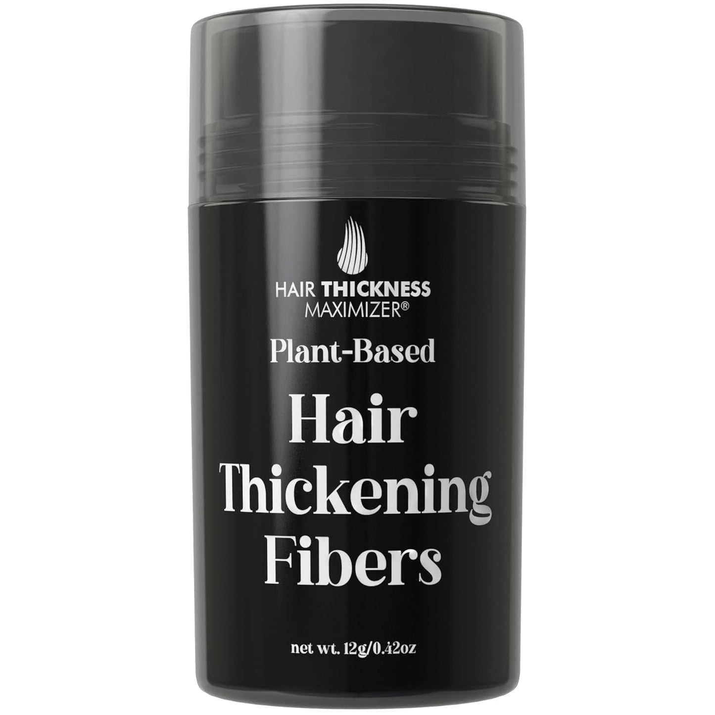 Hair Fibers for Thinning Hair For Women, Men. Plant-Based Formula for Instant Hairline & Bald Spot Coverage. Non-Itchy, Easy to Wash Out (Dark Brown)