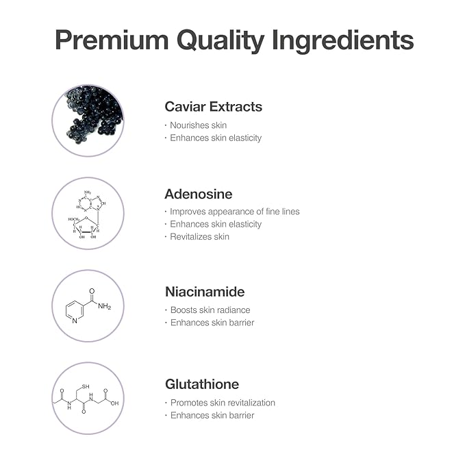 OxygenCeuticals Age Defying Caviar Cream – Premium Anti-Aging Moisturizer with 12% Caviar Extract and Glutathione for Face and Neck (50ml/1.69 oz)