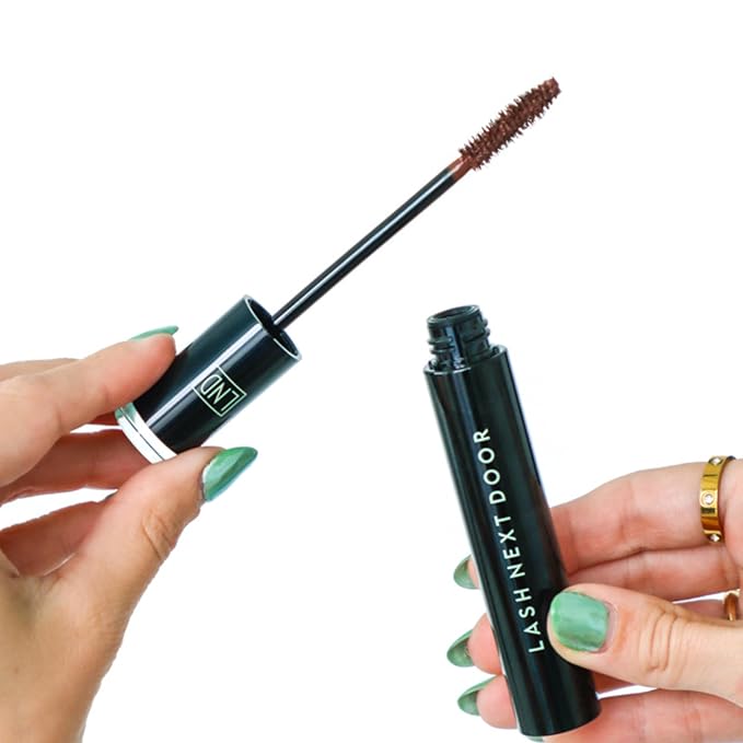 Lash Next Door Espresso Brown Mascara, Volumizing and Lengthening Formula, No-Clump, Smudge-Proof, 0.39 Fl Oz, 3-Pack