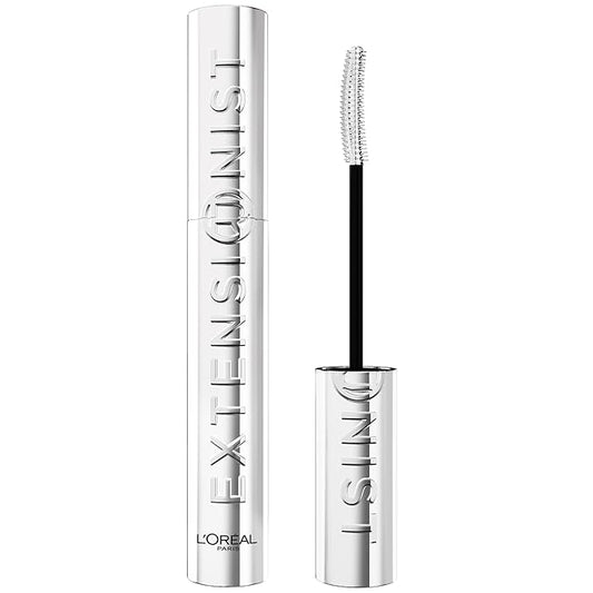 L'Oreal Paris Extensionist Mascara, Lengthening, Volumizing, and Curling Formula For a Lash Extension Eye Makeup Look, Washable Black