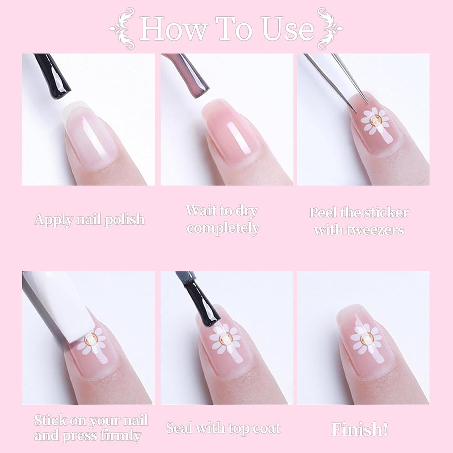 Halloween Nail Art Stickers 5D Embossed Colorful Lips Nail Stickers, Self-Adhesive Durable Nail Art Decals for Women Girls, Nail Wraps Decoration Manicure for DIY Acrylic Nail Accessories