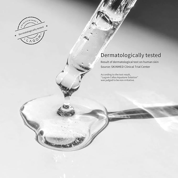 LAGOM Cellus Aqualane Solution | Korean Serum for Face, Vegetable Squalane, Skincare for Glass Skin, Deep Moisturization, Barrier Strengthening 1.69 Fl Oz