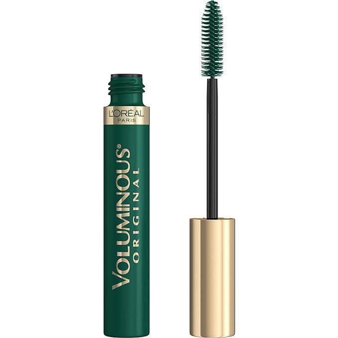 L'Oreal Paris Makeup Voluminous Original Washable Bold Eye Mascara, Deep Green, 0.27 Fl Oz