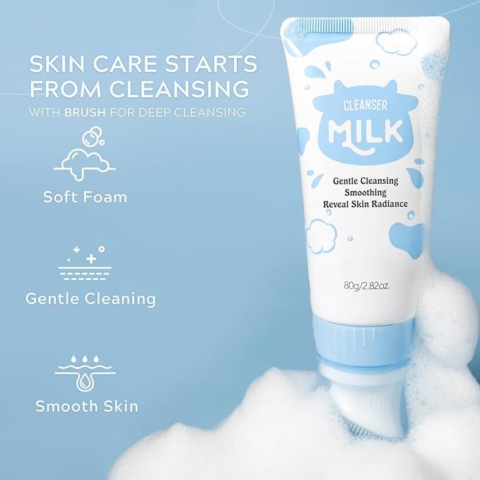 Milk Beauty Gift Set for Women/Girls - Skin Care for Kids Cleaning & Hydrating & Nourish Skincare for Teens 10-12 Ideal for Beginners - Christmas Gifts for Teenage (14Pcs-IN-Gift Box)