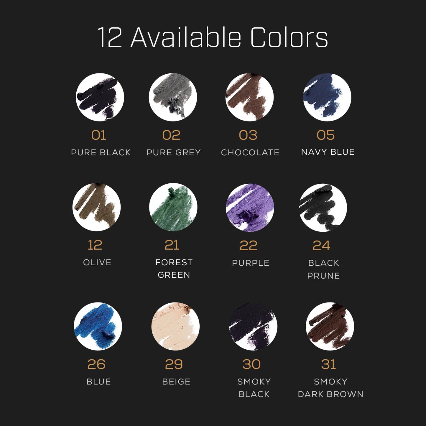 Radiant Professional Waterproof Eyeliner Pencil - Eyeliner Waterproof Smudge Proof for Woman - Long Lasting Under Eye Pencil for Smoky Eye - Soft Waterline Eye liner with Smudger Tool, Beige (29)