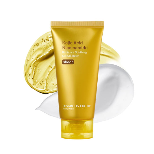 SUNGBOON EDITOR Kojic Acid Niacinamide Face Wash | Turmeric Cleanser for Dark Spots & Radiance | Korean Skin Care with Hyaluronic Acid | Gentle Makeup Remover & Blackhead Cleanser