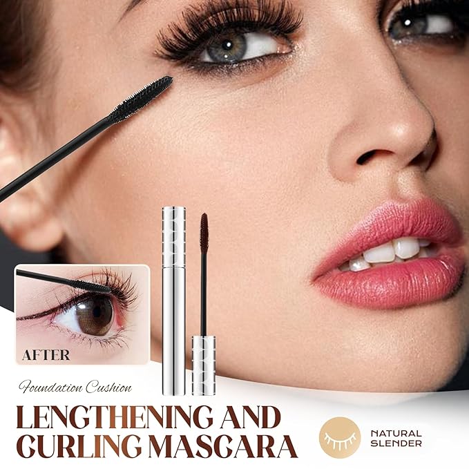 Mascara for Older Women 60 Plus, 2026 New Mascara Volume and Length for Mature Women with Thinning Lashes, Waterproof Non Clumping Long Wear for Eyelash Makeup (Black+Brown)