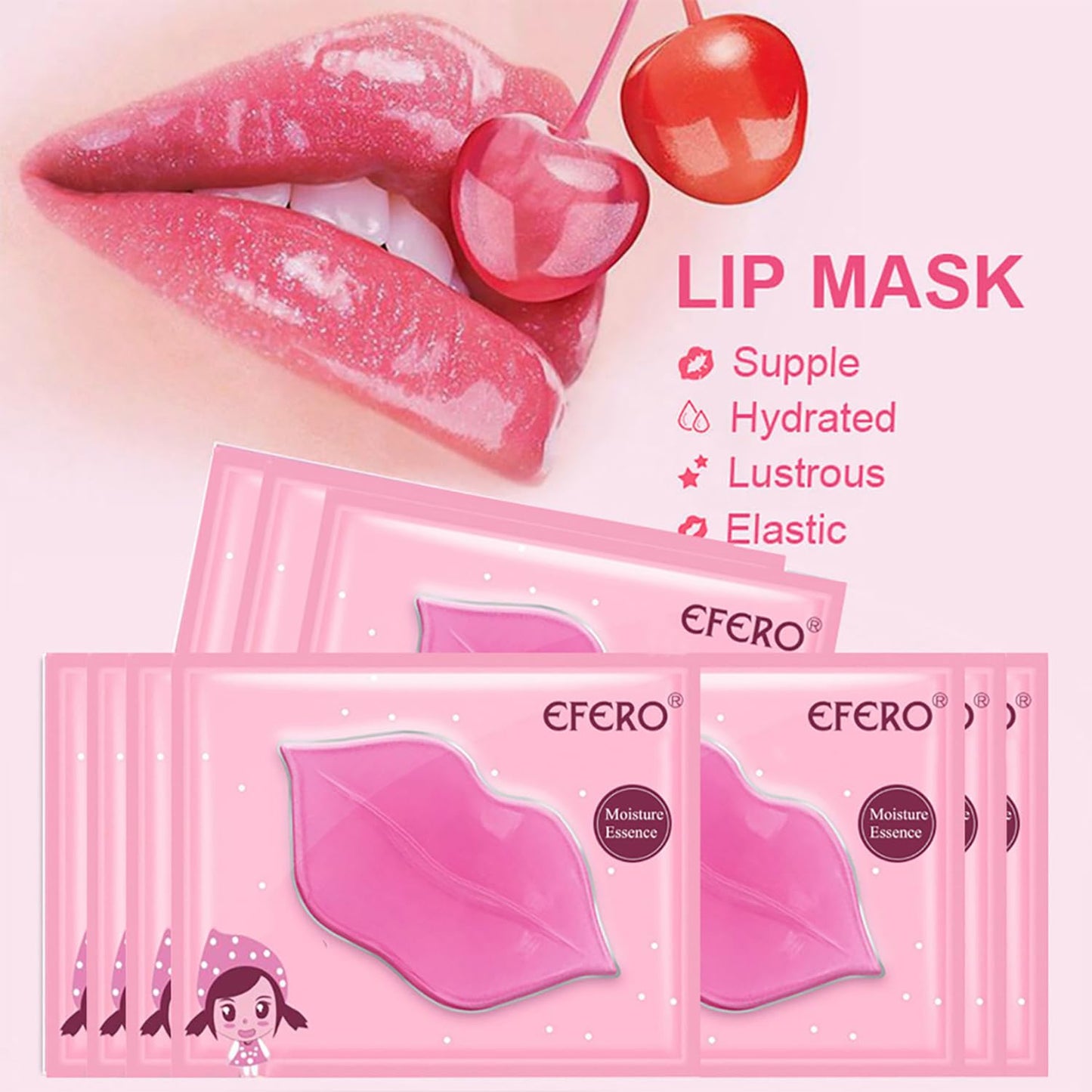Eakroo 30 Pairs Lip Masks & Eye Mask, Under Eye Masks and Power Crystal Gel Lip Masks, Under Eye Patches for Puffy Eyes, Dark Circles, Eye Bags, Wrinkles, Revitalises & Refreshes Your Skin