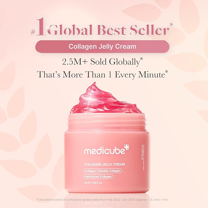 medicube Korean Collagen for Beginner: Collagen Overnight Wrapping Peel Off Facial Mask Pack and Collagen Jelly Cream (1.69 Fl Oz (50ml) | Holiday Stocking Stuffers
