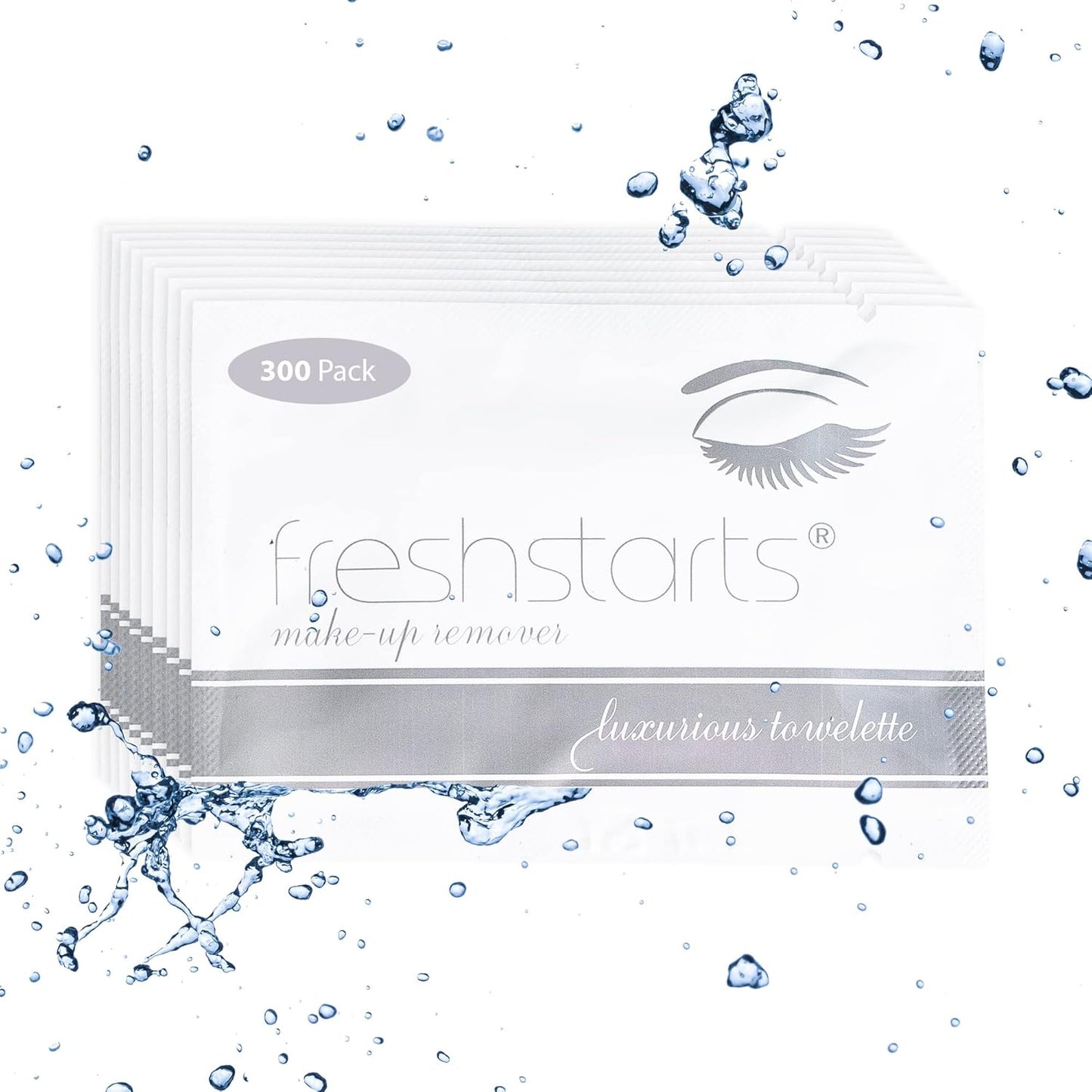 Freshends Flushable Individually Wrapped Wipes – 100 Bulk Pack Luxurious Towelettes, Guest Bathroom Essentials for Weddings, Restaurants, Bars & Clubs – Gray, Travel-Size, Disposable