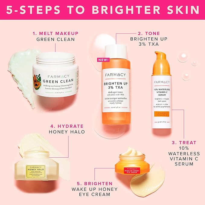 Farmacy 2% Salicylic Acid Toner for Face + 3% Tranexamic Acid Brightening Toner - Exfoliating Skincare Set to Minimize Pores + Reveal a Healthy-Looking Complexion (2 Count)