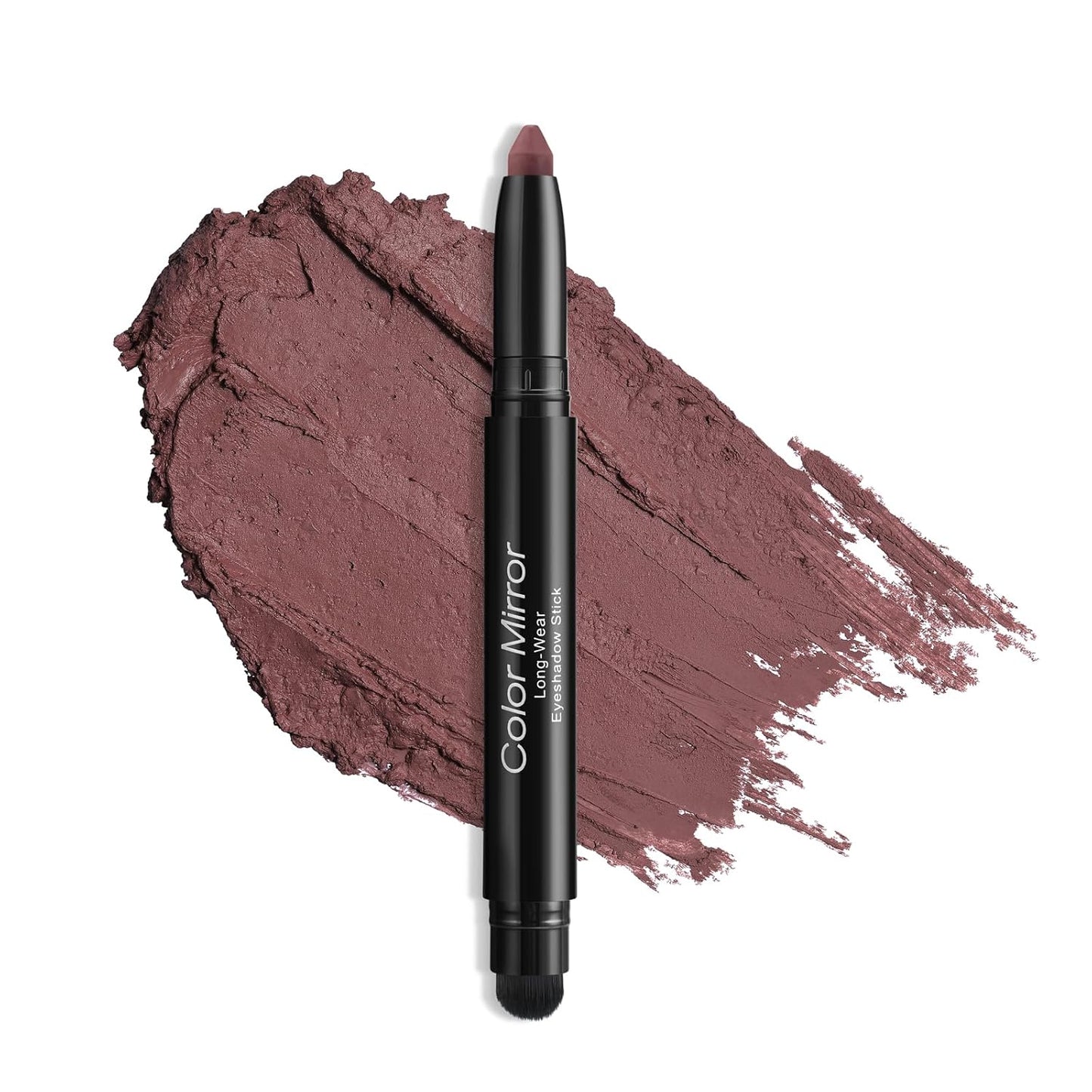 Longwear Cream Eye Shadow Sticks(23 Matte Mushroom), Smudge-Proof, Waterproof Eyeshadow,Silky Formula Matte With Makeup Brush,Dark Red Eyeshadow Stick