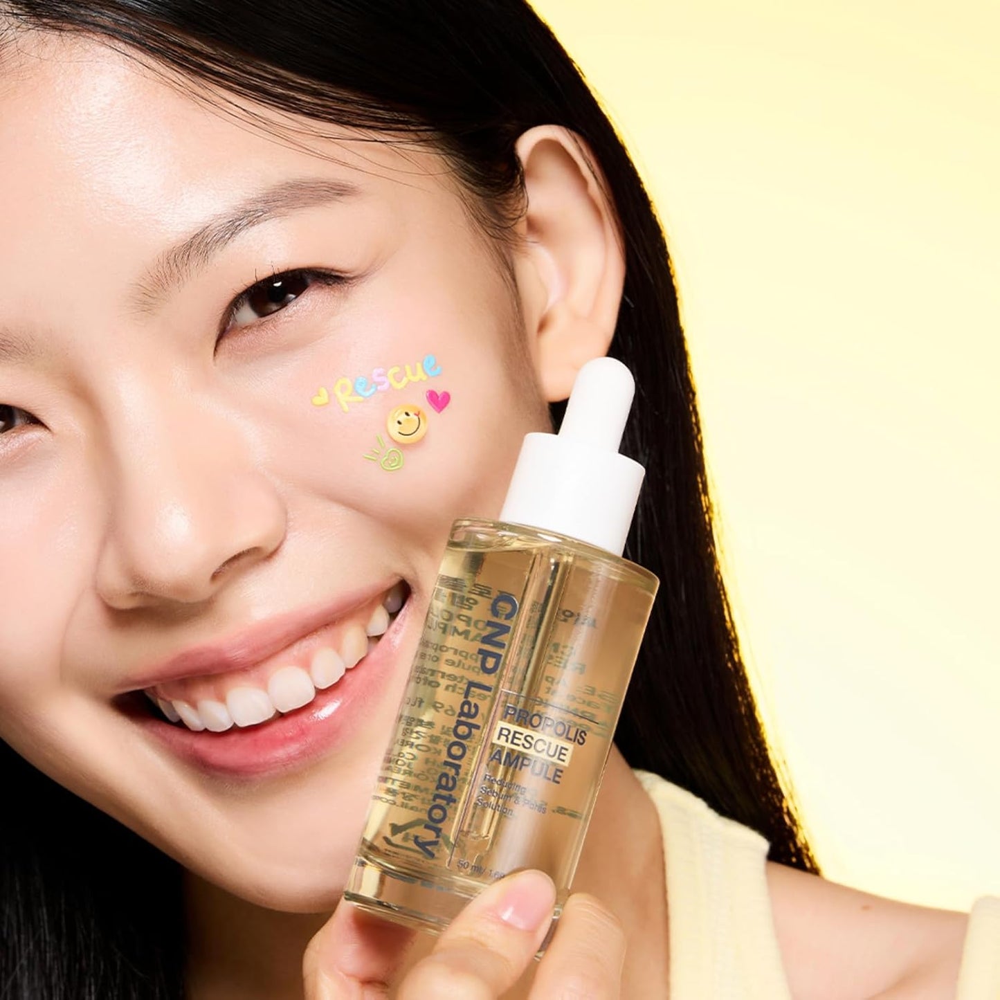 CNP Rescue+Propolis Serum - Redness Relief Serum with Niacinamide & IP-BHA, Soothing, Hydrating, Minimizing Pores, for Oily & Sensitive Skin, Lightweight Essence for Glass Skin, Korean Skin Care